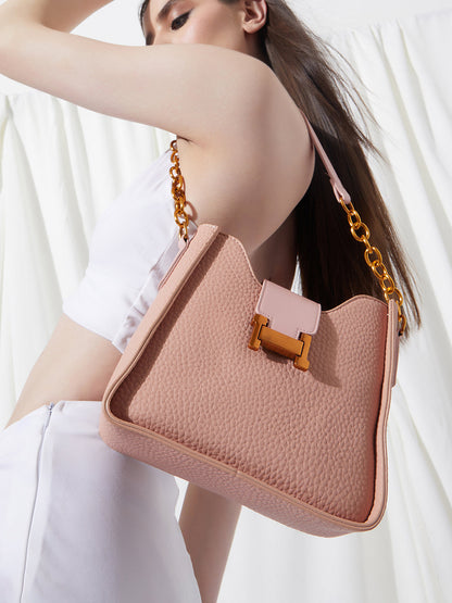 The Monogram Small Shoulder Bag - Baby Pink