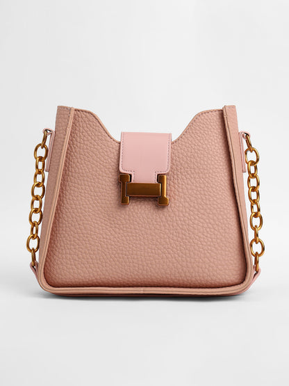The Monogram Small Shoulder Bag - Baby Pink