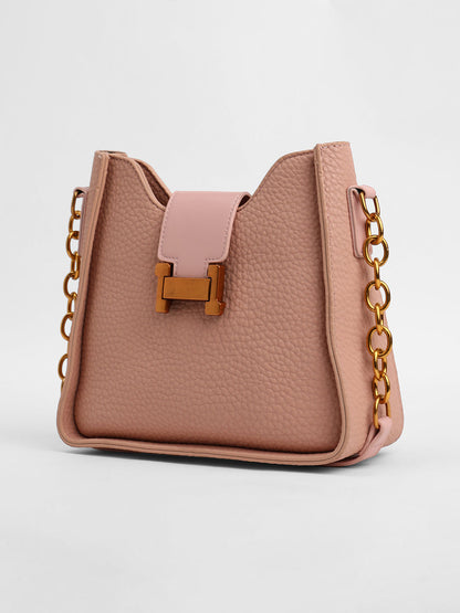 The Monogram Small Shoulder Bag - Baby Pink