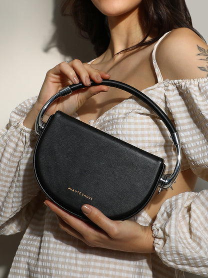 The Semi Hand Bag - Midnight Black