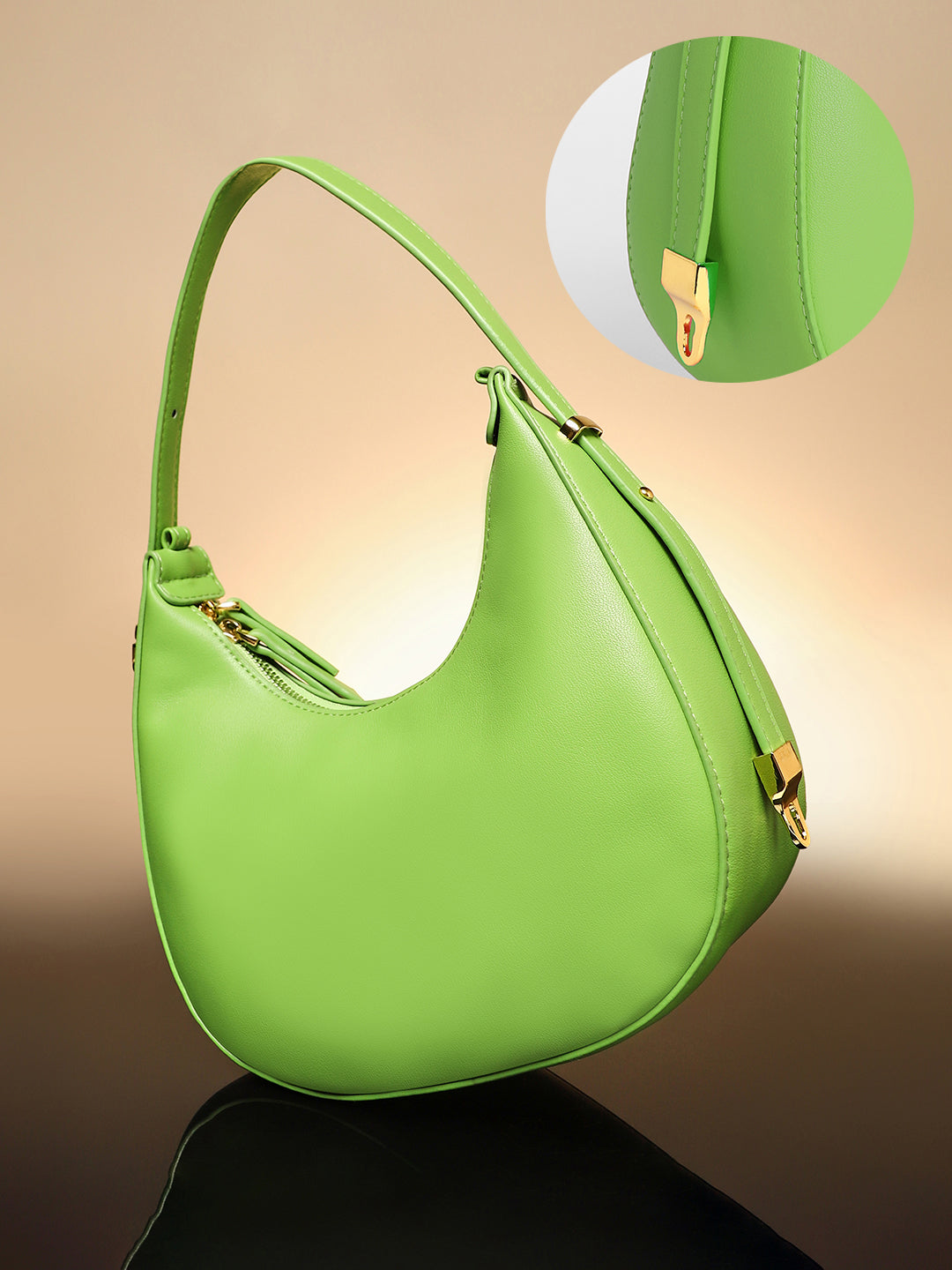 The Arch Hobo Bag - Kelly Green
