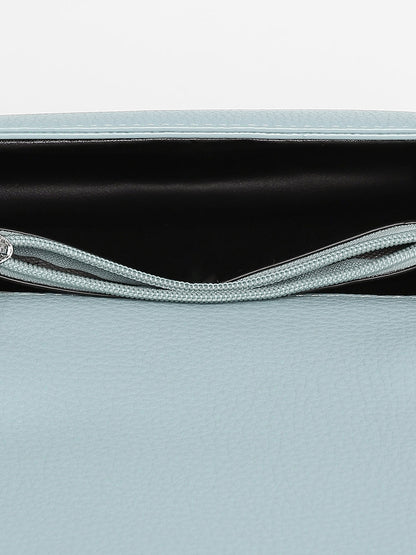 The Monogram Sash Hand Bag - Powder Blue