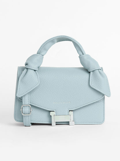 The Monogram Sash Hand Bag - Powder Blue