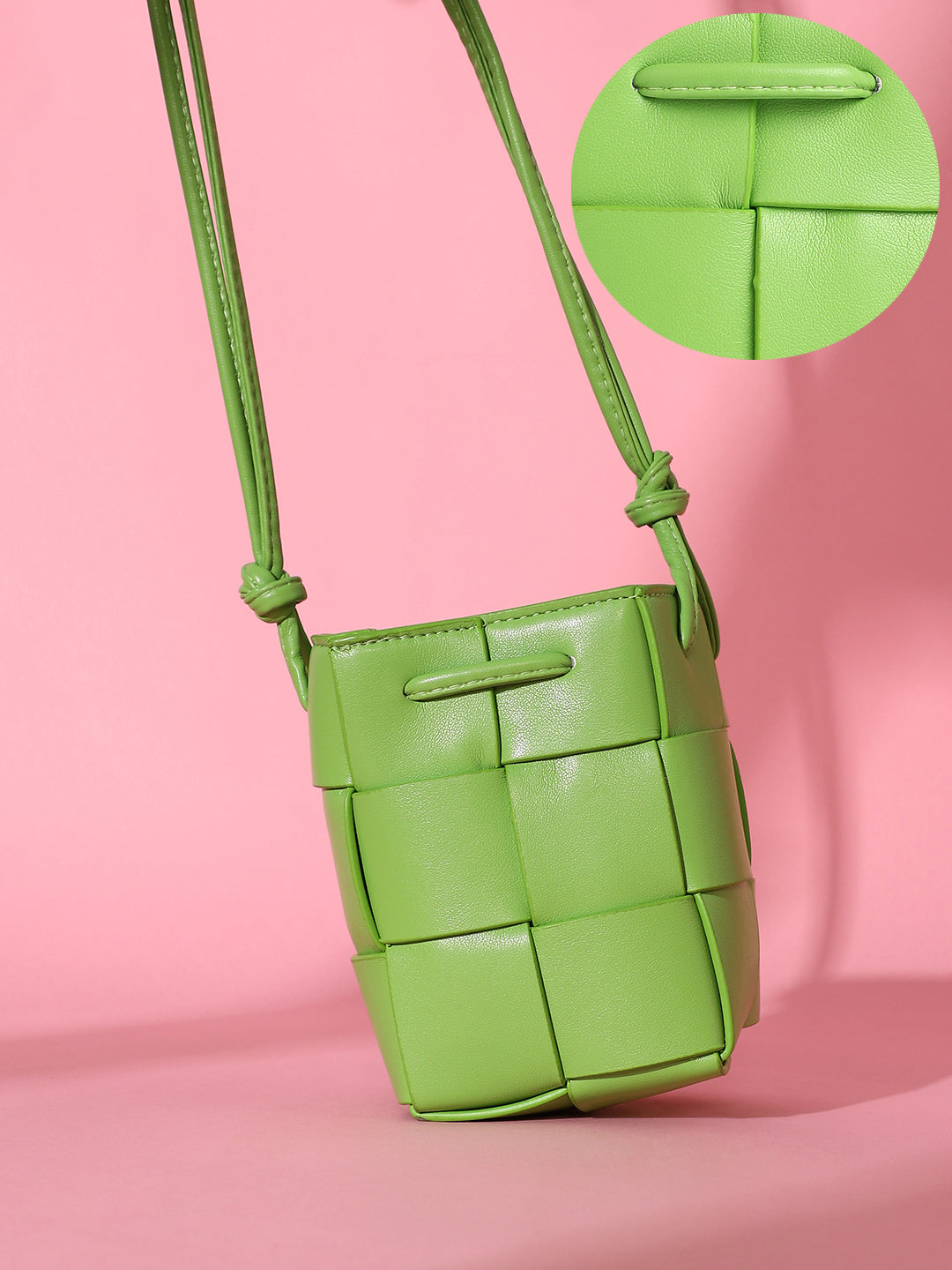 The Interwine Bucket Bag - Kelly Green