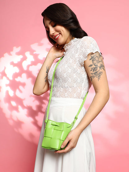 The Interwine Bucket Bag - Kelly Green