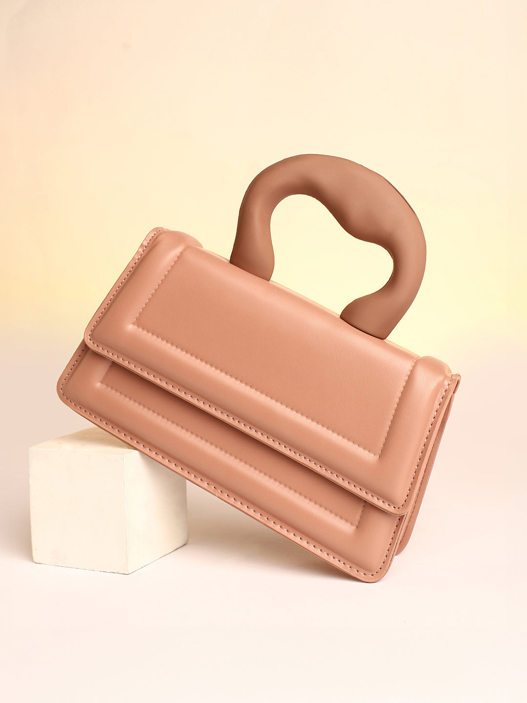 The Caldera Frost Hand Bag - Chocolate Brown