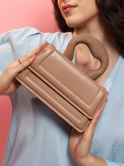 The Caldera Frost Hand Bag - Chocolate Brown