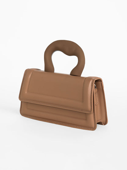 The Caldera Frost Hand Bag - Chocolate Brown