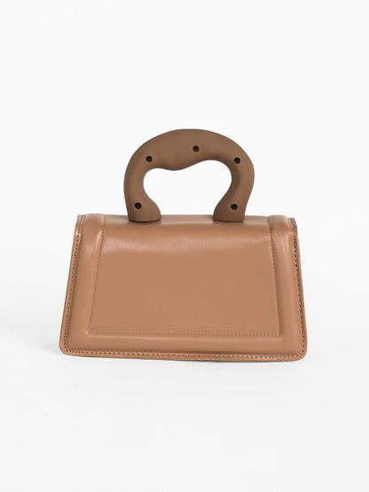 The Caldera Frost Hand Bag - Chocolate Brown
