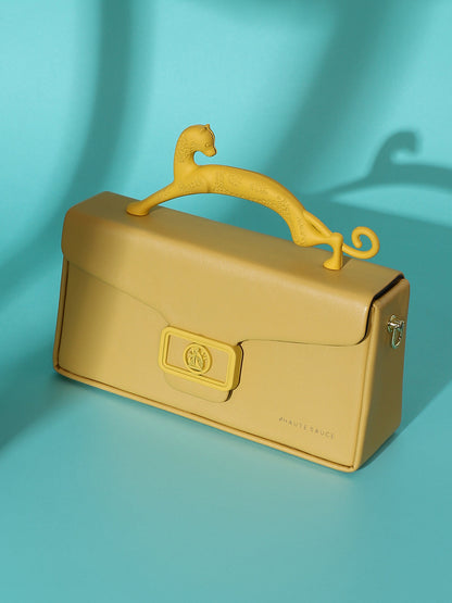 The Jaguar Frost Hand Bag - Canary Yellow