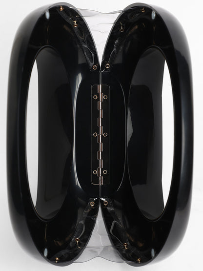 The Sculptural Hand Bag - Midnight Black