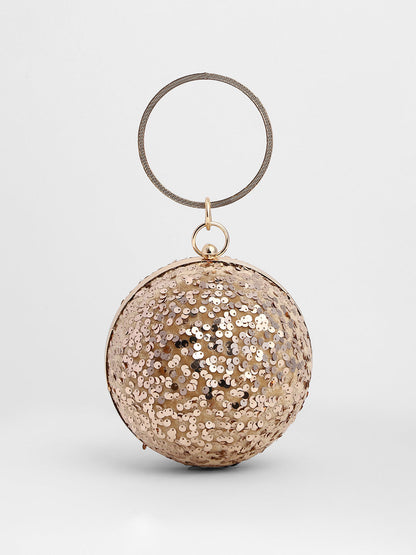 The Discotheque Clutch Bag - Champayne Gold