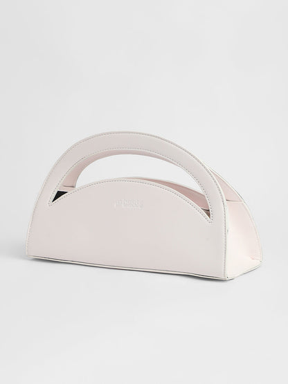The Mezzaluna Hand Bag - Ivory White