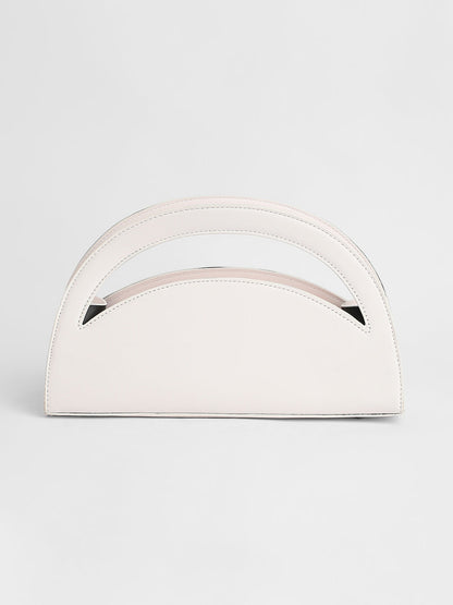 The Mezzaluna Hand Bag - Ivory White
