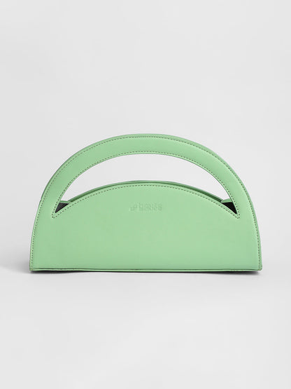 The Mezzaluna Hand Bag - Pistachio Green