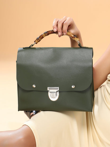 The MÃ©decin Hand Bag - Seaweed Green