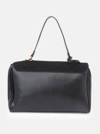 The Lume Satchel Bag - Onyx Black