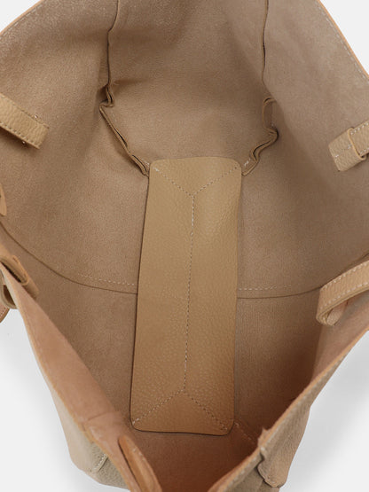 The Medium IllumÃ© Tote Bag With Pouch - Saltbox Beige