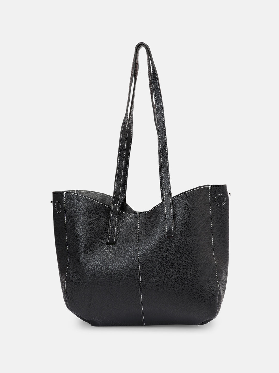 The Medium IllumÃ© Tote Bag With Pouch - Onyx Black