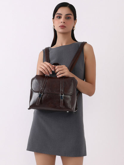 The ClinÃ© Backpack - Coffee Brown