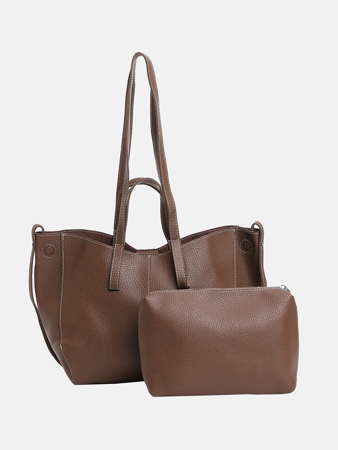 The Medium IllumÃ© Tote Bag With Pouch - Chocolate Brown
