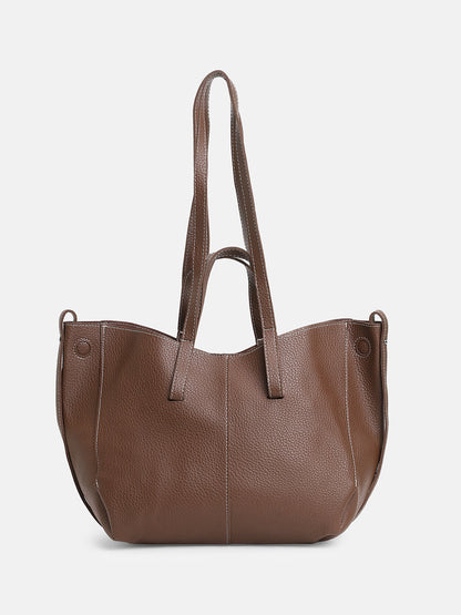 The Medium IllumÃ© Tote Bag With Pouch - Chocolate Brown