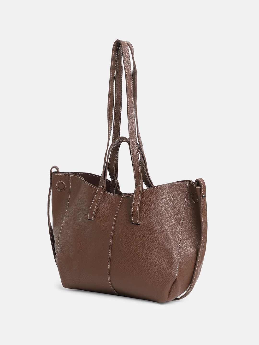 The Medium IllumÃ© Tote Bag With Pouch - Chocolate Brown