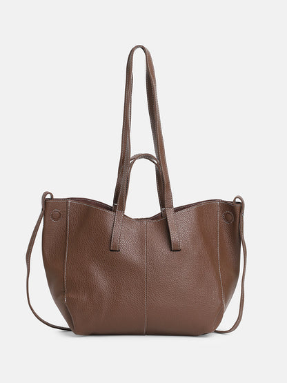The Medium IllumÃ© Tote Bag With Pouch - Chocolate Brown