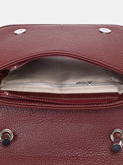 The Envelope-Box Hand Bag - Cherry Red
