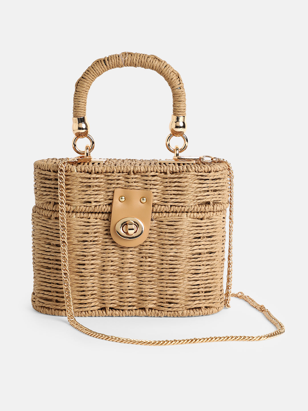 The Straw-LunÃ©a Hand Bag - Khaki Brown