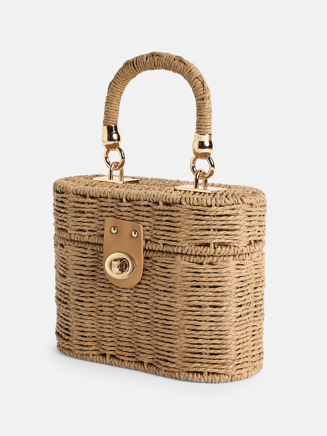 The Straw-LunÃ©a Hand Bag - Khaki Brown