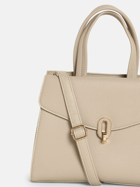 The AuratÃ© Hand Bag - Khaki Beige