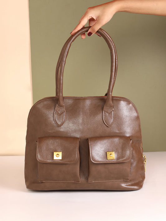 The ZÃ©nith Shoulder Bag - Chocolate Brown