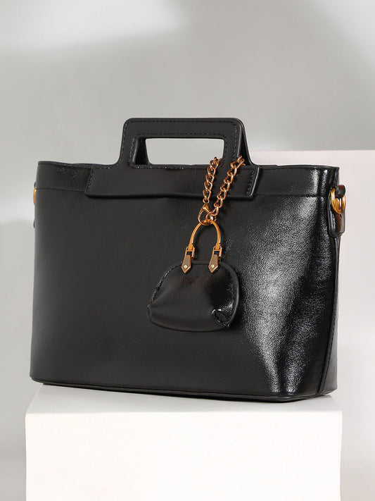 The Madame Hand Bag With Pouch - Onyx Black