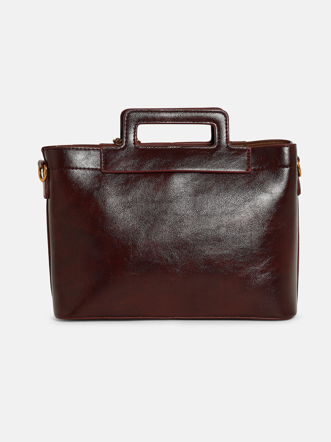 The Madame Hand Bag With Pouch - Chocolate Brown