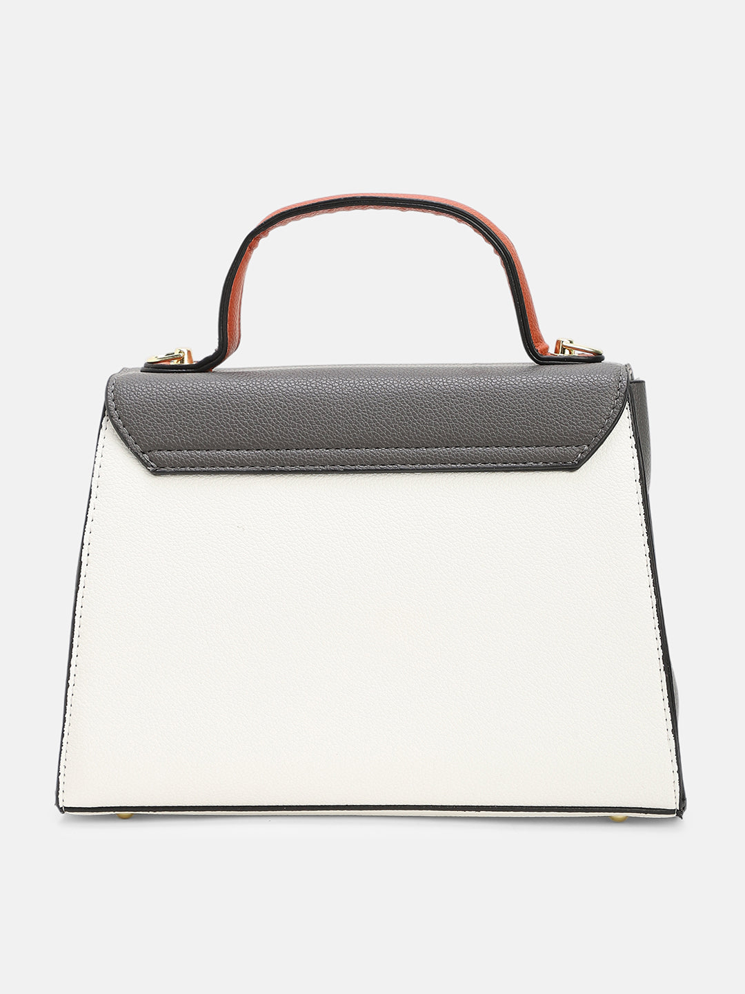 The Curatus Satchel Bag With Pouch - Moon Grey & Chalk White