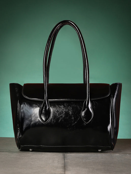 The Large Medis Satchel Bag - Onyx Black