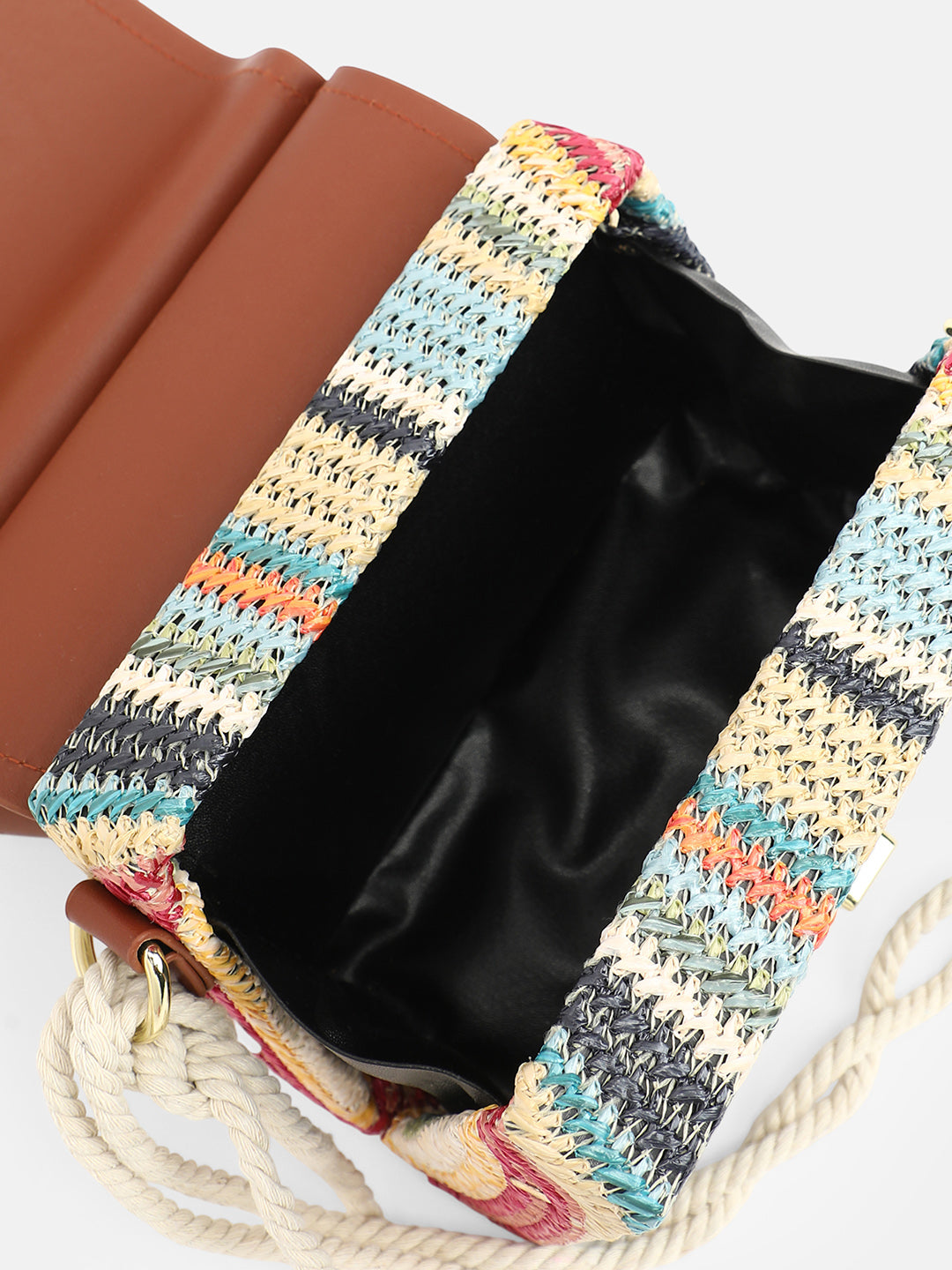 The Small Straw-MÃ©decin Hand Bag - Multicolour
