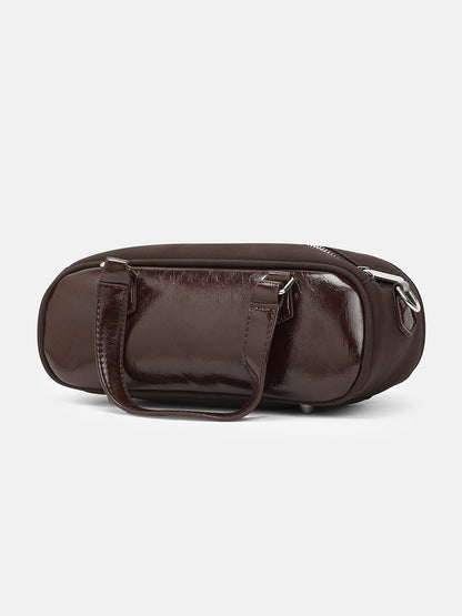 The Small Retro Bowling Bag - Coffee Brown