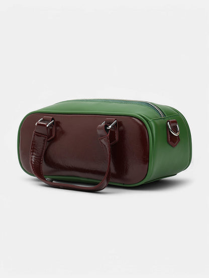 The Small Retro Bowling Bag - Kelly Green