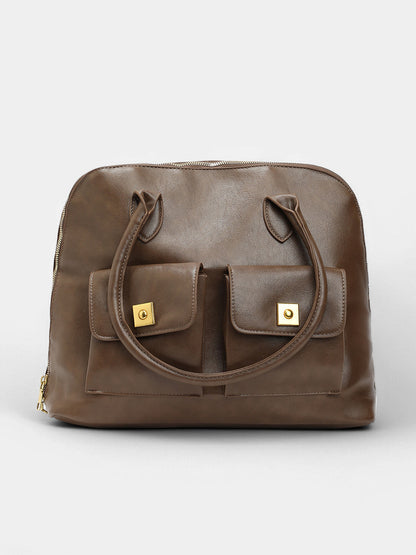 The ZÃ©nith Shoulder Bag - Chocolate Brown