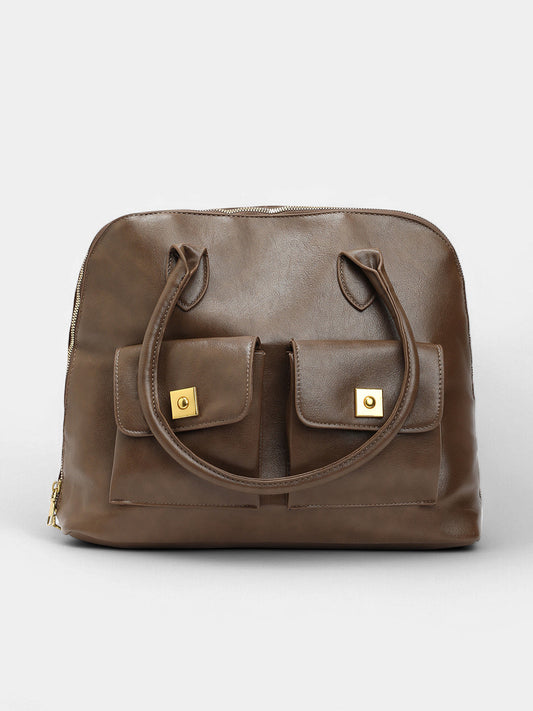 The ZÃ©nith Shoulder Bag - Chocolate Brown