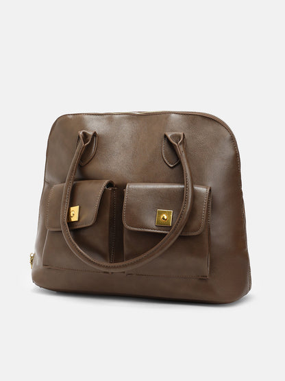 The ZÃ©nith Shoulder Bag - Chocolate Brown