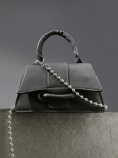 The Mini-Curve Hand Bag - Onyx Black