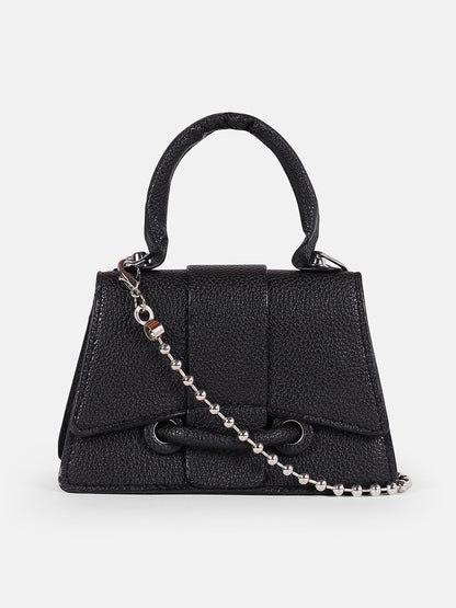 The Mini-Curve Hand Bag - Onyx Black