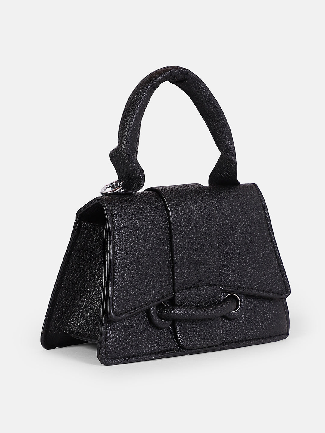 The Mini-Curve Hand Bag - Onyx Black