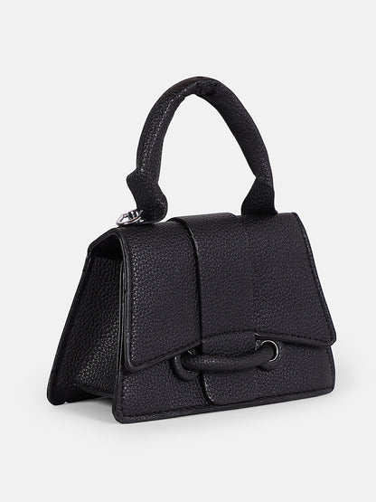 The Mini-Curve Hand Bag - Onyx Black
