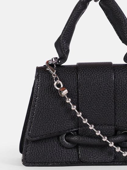 The Mini-Curve Hand Bag - Onyx Black