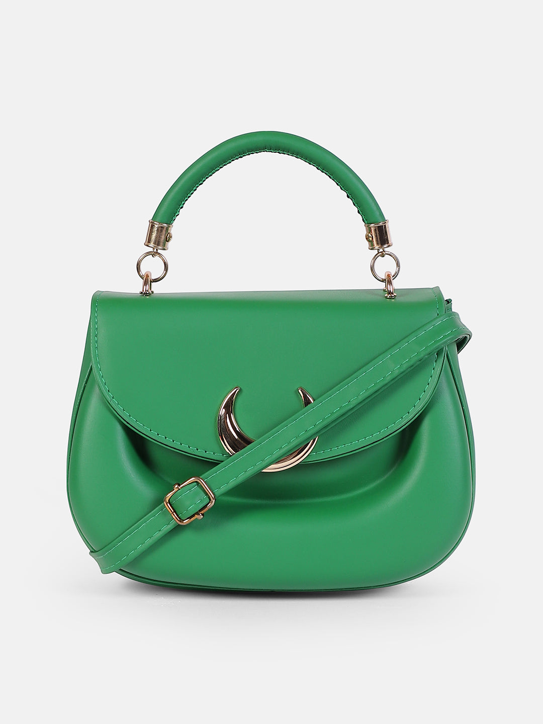 The Crescent Hand Bag - Forest Green