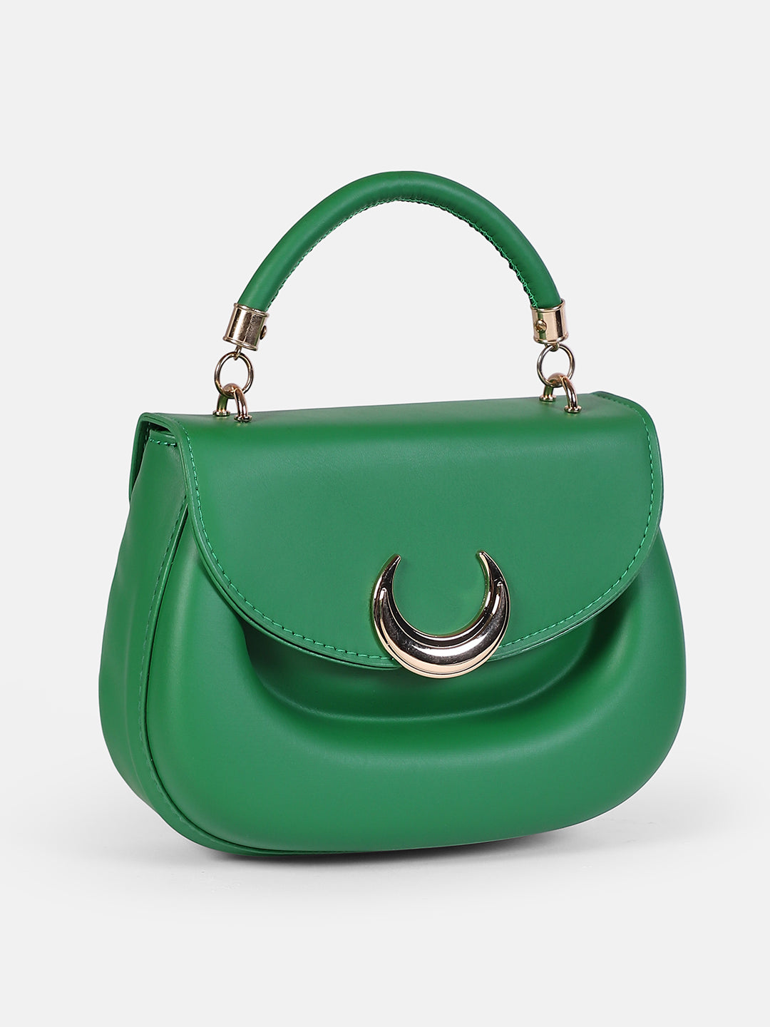 The Crescent Hand Bag - Forest Green